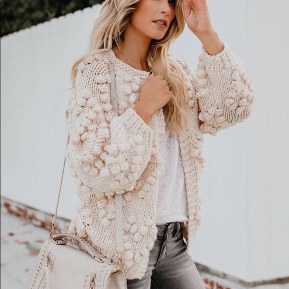knit your love cardigan in ivory